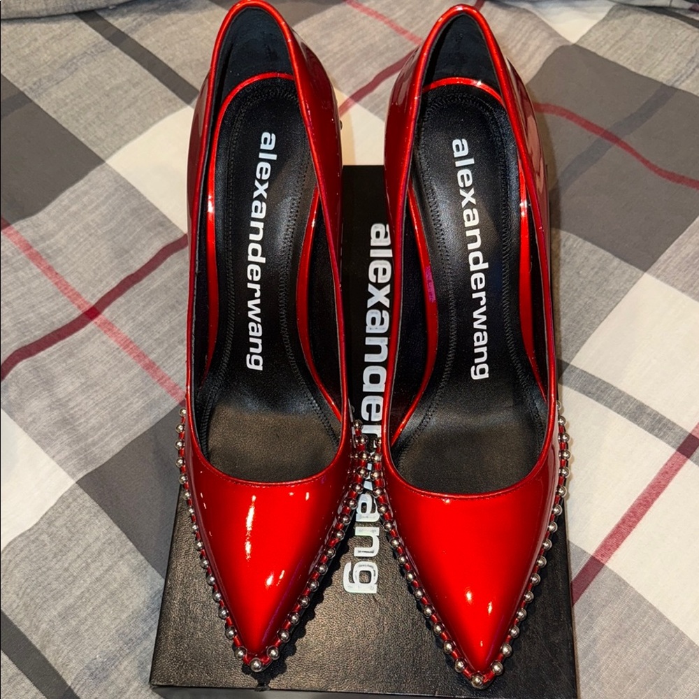 Alexander Wang Red Patent Leather Heels